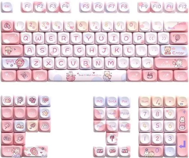 Main image of PLCPDM Animal Keycap 120keys Heat Sublimated Keycap Set for Mechanical Keyboards Switches Keycaps Replacement
