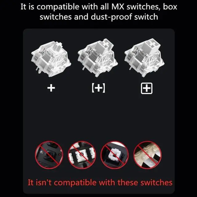 Alt view image 6 of 7 - PLCPDM Side Engraving Backlit Keycaps 136 Key Full Set, Cartoon Dragon Keycap for Mechancial Keyboard Enhances Night Typing