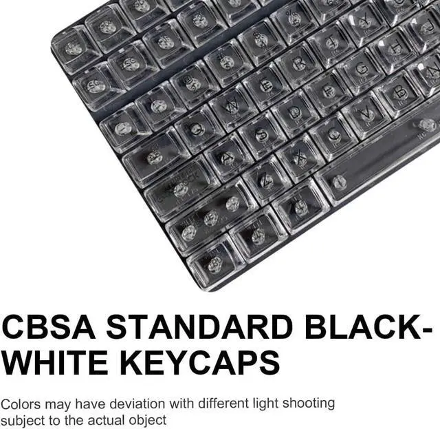 Alt view image 4 of 7 - PLCPDM Customizable 132 Keys Clear Keycaps for MX Switcher Mechanical Keyboards Convenient to Replace and Use Keycaps