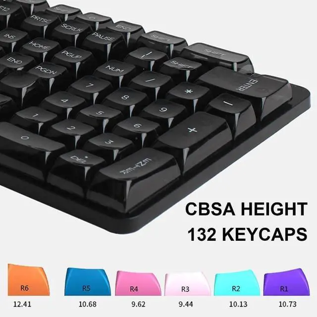 Alt view image 5 of 7 - PLCPDM Customizable 132 Keys Clear Keycaps for MX Switcher Mechanical Keyboards Convenient to Replace and Use Keycaps