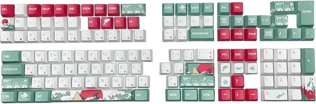 Alt view image 7 of 7 - PLCPDM Sea Themed Keycap Set/OEM Height Comfortable Keys Caps for MX Switches Mechanical Keyboards