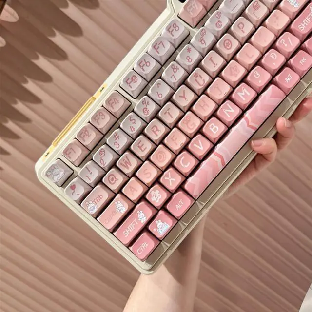 Alt view image 7 of 7 - PLCPDM Color Animal Keycap 120keys Heat Sublimated Keycaps for Mechanical Keyboards Switches Replacement Part