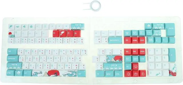 Main image of PLCPDM Sea Themed Keycap Set/OEM Height Comfortable Keys Caps for MX Switches Mechanical Keyboards