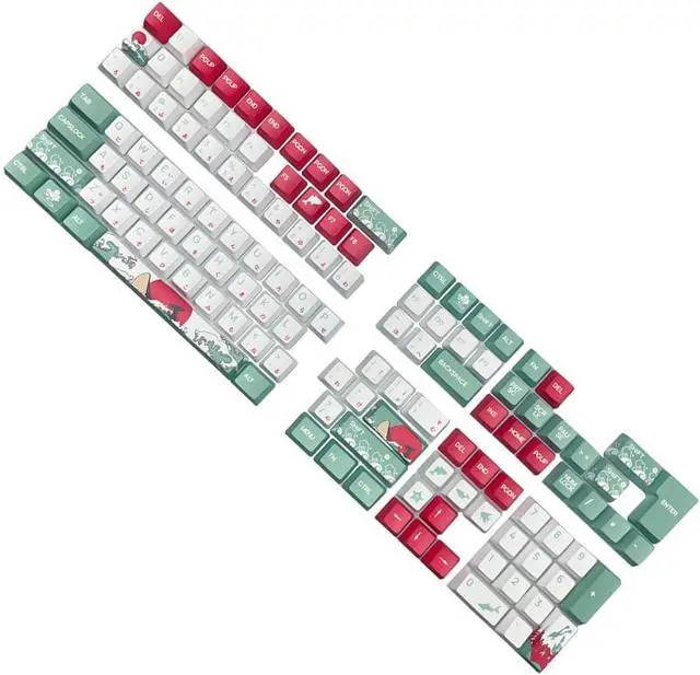 Alt view image 2 of 7 - PLCPDM Sea Themed Keycap Set/OEM Height Comfortable Keys Caps for MX Switches Mechanical Keyboards