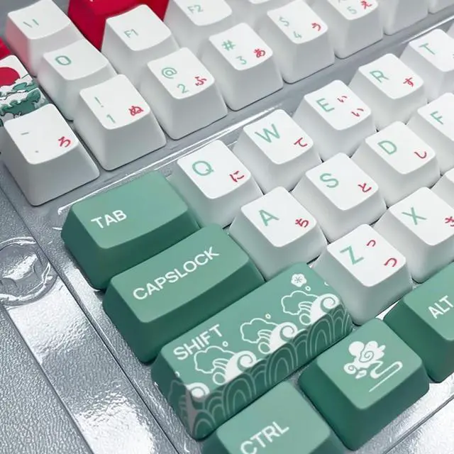Alt view image 4 of 7 - PLCPDM Sea Themed Keycap Set/OEM Height Comfortable Keys Caps for MX Switches Mechanical Keyboards