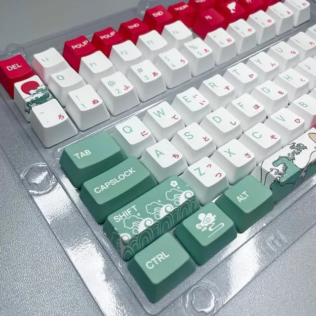 Alt view image 7 of 7 - PLCPDM Sea Themed Keycap Set/OEM Height Comfortable Keys Caps for MX Switches Mechanical Keyboards