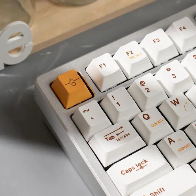 Alt view image 5 of 7 - PLCPDM Flight Plan 148Keys Original Height Keycap Dye Sublimation Keycaps for 60 80 61 Mechanical Keyboards Keycaps