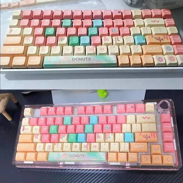 Alt view image 5 of 7 - PLCPDM 127PCS Ergonomic XDA Height Sublimated Keycap Set Unique Color Theme Enhances Typing for Mechanical Keyboard