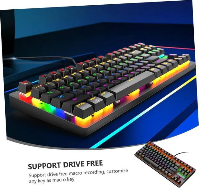 Alt view image 4 of 7 - Housoutil Key Mechanical Keyboard Keyboard Silent Gaming Comfortable Key Caps for Gamers