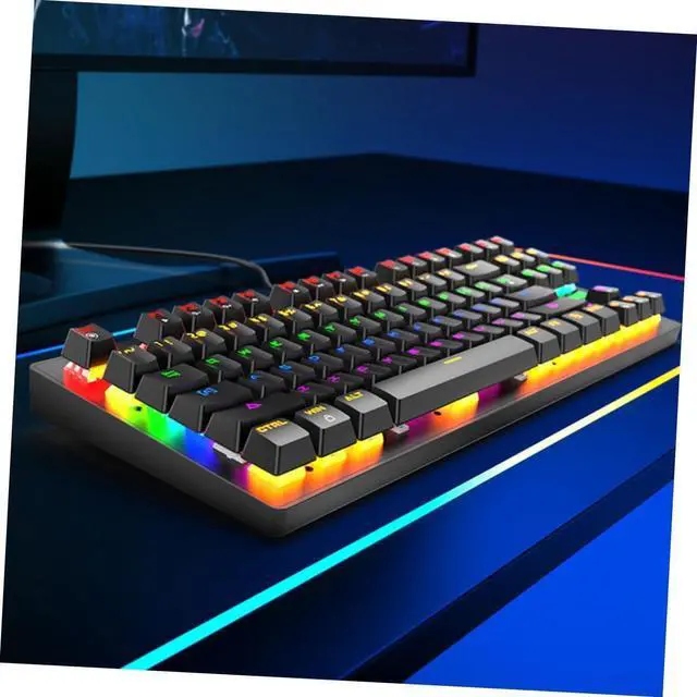 Alt view image 5 of 7 - Housoutil Key Mechanical Keyboard Keyboard Silent Gaming Comfortable Key Caps for Gamers