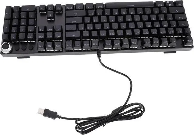 Main image of DOITOOL RGB Backlit Mechanical Keyboard Multimedia Dial Wired Office Keyboard for Gaming Ergonomic 104 Keys