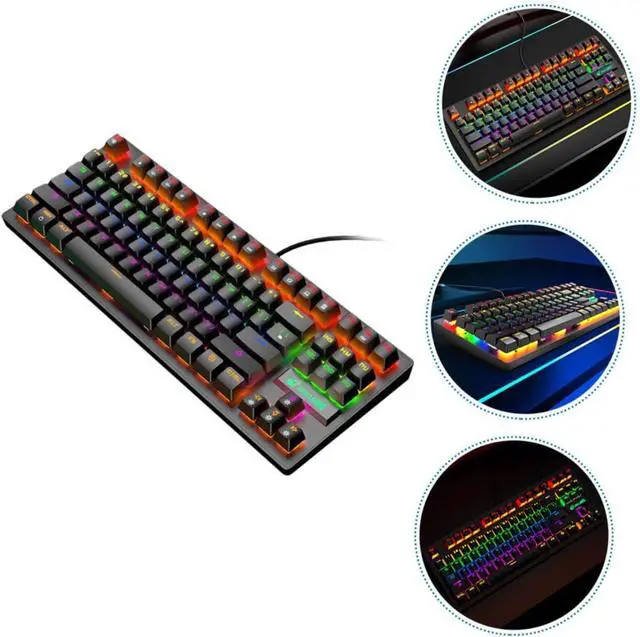 Alt view image 6 of 7 - DOITOOL Keyboard Computer USB Keyboard for Gaming Game Keyboard Rainbow Light Effects