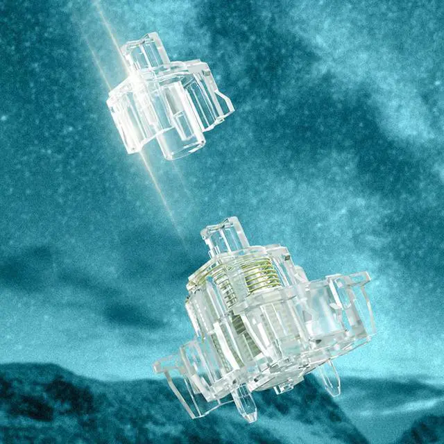 Alt view image 7 of 7 - Gateron Magnetic Jade Max Keyboard Switches,Fully Transparent Gold-Plated Spring Factory Pre-lubed Permanent Magnet Freely Setting Pre-Travel Linear Switches for Magnetic Gaming Keyboard(108PCS)