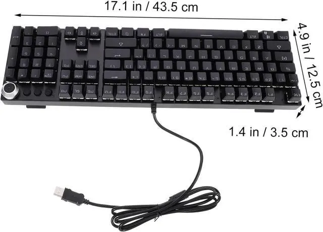 Alt view image 2 of 7 - Hoement Gaming Keyboard RGB Backlight Mechanical Keyboard for Computer Ergonomic Design