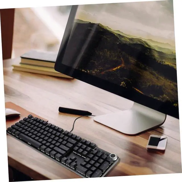 Alt view image 7 of 7 - Hoement Gaming Keyboard RGB Backlight Mechanical Keyboard for Computer Ergonomic Design