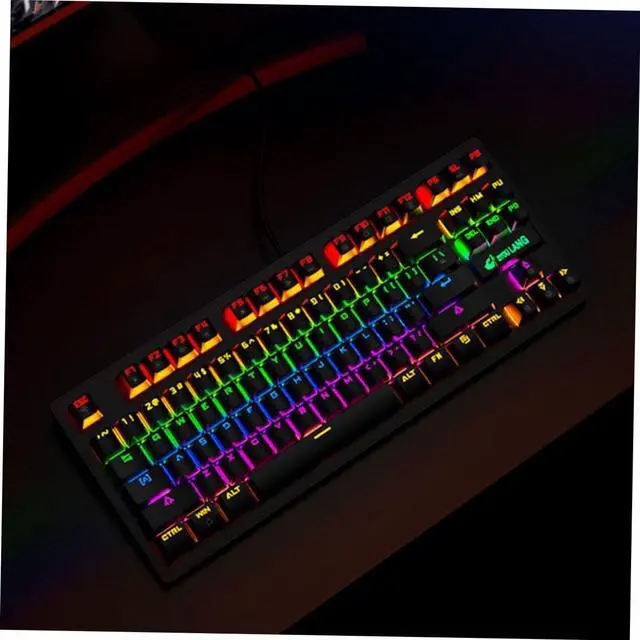 Alt view image 5 of 7 - jojofuny Gaming Keyboard Computer Accessory for Home Mechanical Keyboard Retro Style