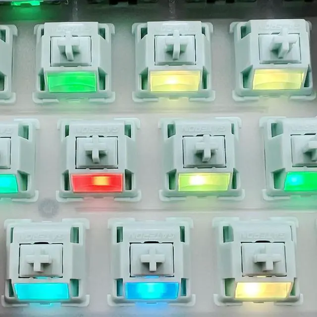 Alt view image 6 of 7 - Keyboard Switch Gateron Coral Linear 5Pin 43gf Dual-Stage Spring Pre-lubed Gaming Key Switch,for MX Mechanical Keyboard (45pcs)