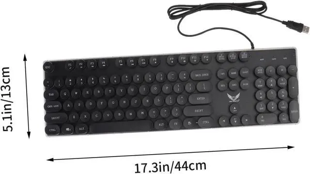 Alt view image 2 of 7 - BELLIFFY Gamer Mouse USB Keyboard RGB Backlit Ergonomic Design Vintage Steampunk Style