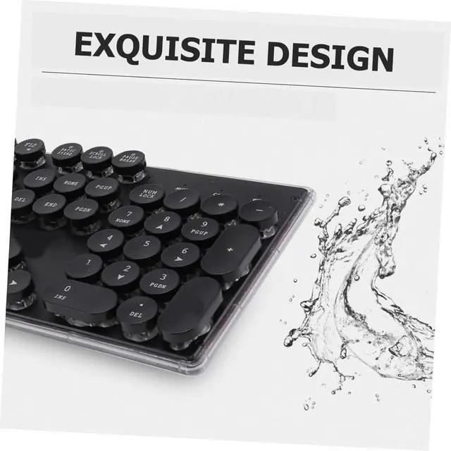 Alt view image 3 of 7 - BELLIFFY Gamer Mouse USB Keyboard RGB Backlit Ergonomic Design Vintage Steampunk Style