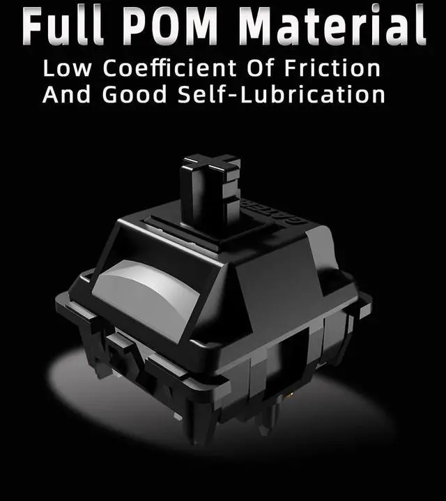 Alt view image 2 of 7 - Keyboard Switch Gateron Ghost Linear 5Pin 48gf Dual-Stage Spring Pre-lubed Gaming Key Switch,for MX Mechanical Keyboard (90pcs)