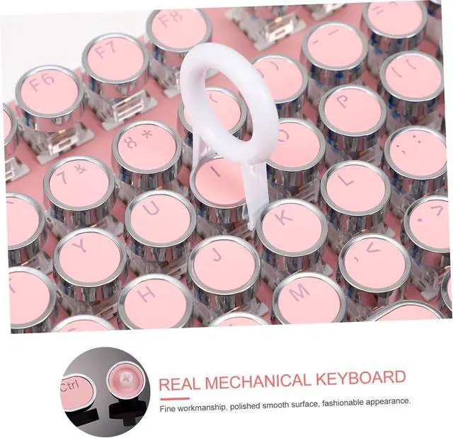 Alt view image 5 of 7 - HOMOCONO Professional Laptop Keyboard Retro Punk Design Lightweight Anti-Slip Comfortable to Use