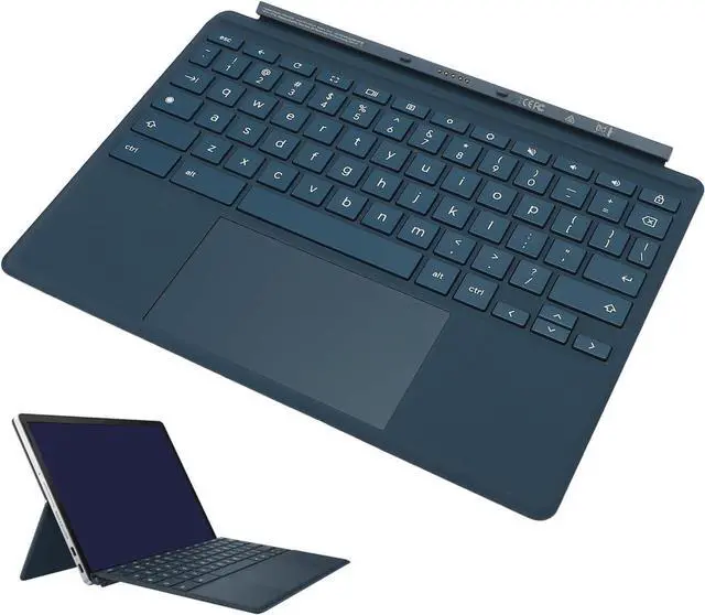 Alt view image 2 of 7 - Magnetic 11inch Keyboard Compatible with Chromebook X 2 Detachable - SlimKeys BT Keyboard with Trackpad