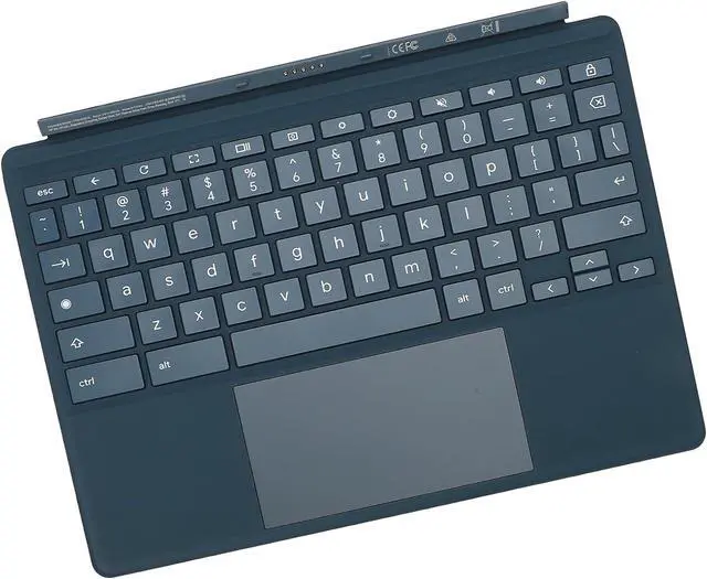 Alt view image 4 of 7 - Magnetic 11inch Keyboard Compatible with Chromebook X 2 Detachable - SlimKeys BT Keyboard with Trackpad