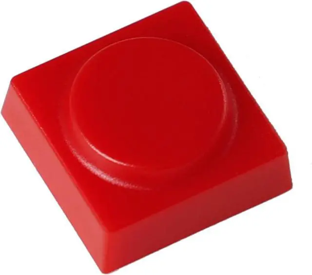 Alt view image 3 of 7 - Original Blocks Bricks Keycap Transparent Frosted Keyboard Key Cap Low Profile Key Caps for Mechanical Keyboard61/87/108/104/96 Large Full Set of Keycaps (Full Set of 131keys,Red)