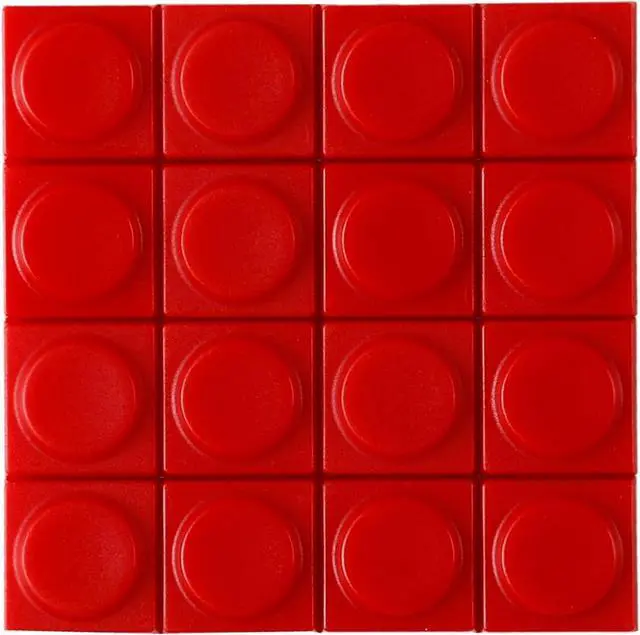 Main image of Original Blocks Bricks Keycap Transparent Frosted Keyboard Key Cap Low Profile Key Caps for Mechanical Keyboard61/87/108/104/96 Large Full Set of Keycaps (Full Set of 131keys,Red)