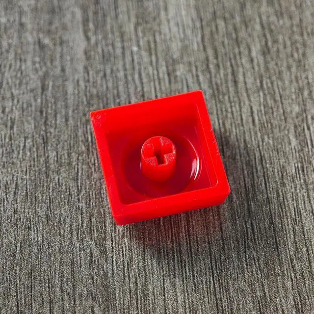 Alt view image 5 of 7 - Original Blocks Bricks Keycap Transparent Frosted Keyboard Key Cap Low Profile Key Caps for Mechanical Keyboard61/87/108/104/96 Large Full Set of Keycaps (Full Set of 131keys,Red)