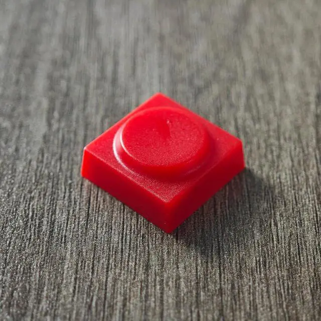 Alt view image 4 of 7 - Original Blocks Bricks Keycap Transparent Frosted Keyboard Key Cap Low Profile Key Caps for Mechanical Keyboard61/87/108/104/96 Large Full Set of Keycaps (Full Set of 131keys,Red)