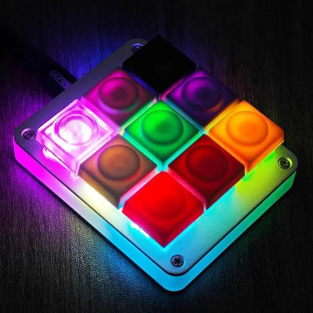 Alt view image 7 of 7 - Original Blocks Bricks Keycap Transparent Frosted Keyboard Key Cap Low Profile Key Caps for Mechanical Keyboard61/87/108/104/96 Large Full Set of Keycaps (Full Set of 131keys,Purple)