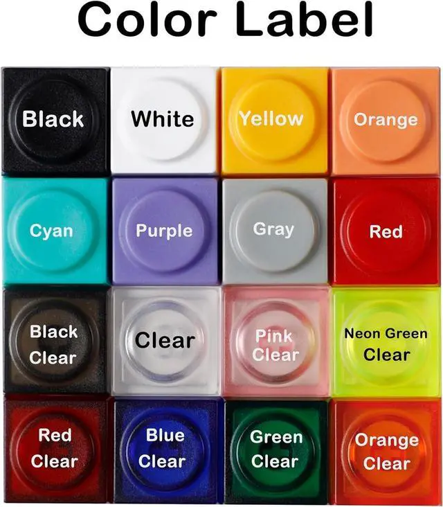 Alt view image 7 of 7 - Original Blocks Bricks Keycap Transparent Frosted Keyboard Key Cap Low Profile Key Caps for Mechanical Keyboard61/87/108/104/96 Large Full Set of Keycaps (Full Set of 131keys,Yellow)