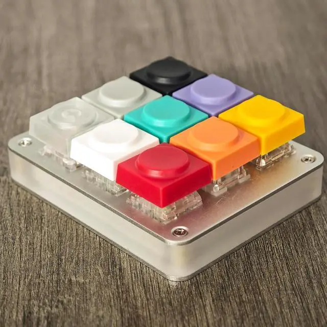 Alt view image 5 of 7 - Original Blocks Bricks Keycap Transparent Frosted Keyboard Key Cap Low Profile Key Caps for Mechanical Keyboard61/87/108/104/96 Large Full Set of Keycaps (Full Set of 131keys,Purple)