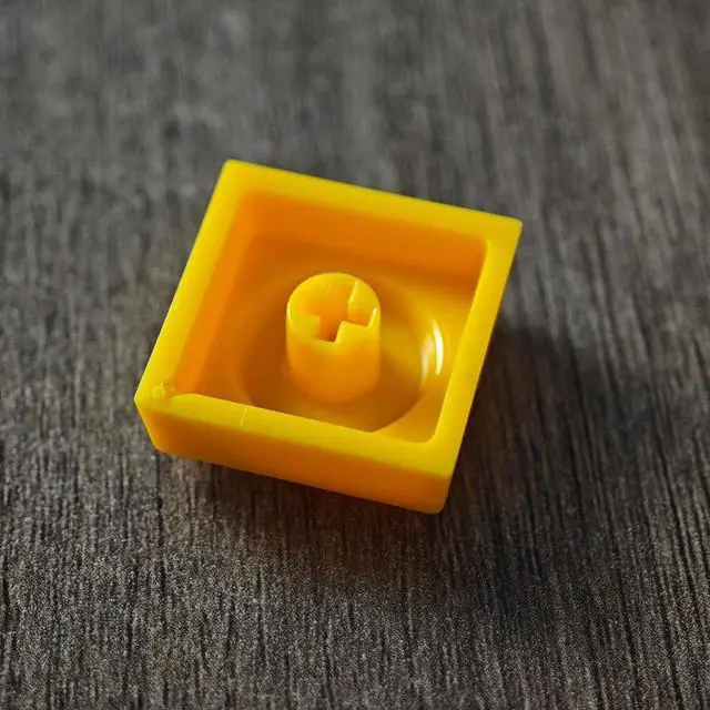 Alt view image 4 of 7 - Original Blocks Bricks Keycap Transparent Frosted Keyboard Key Cap Low Profile Key Caps for Mechanical Keyboard61/87/108/104/96 Large Full Set of Keycaps (Full Set of 131keys,Yellow)