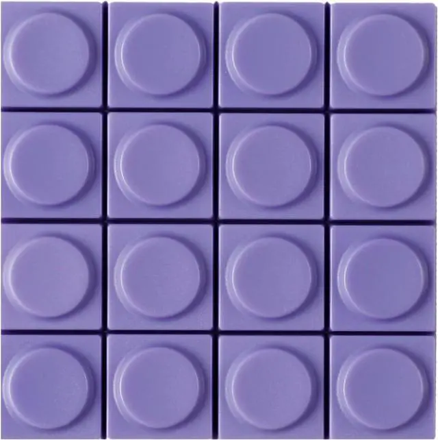 Main image of Original Blocks Bricks Keycap Transparent Frosted Keyboard Key Cap Low Profile Key Caps for Mechanical Keyboard61/87/108/104/96 Large Full Set of Keycaps (Full Set of 131keys,Purple)
