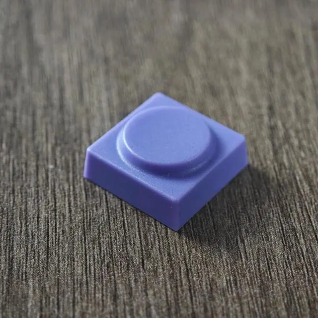 Alt view image 3 of 7 - Original Blocks Bricks Keycap Transparent Frosted Keyboard Key Cap Low Profile Key Caps for Mechanical Keyboard61/87/108/104/96 Large Full Set of Keycaps (Full Set of 131keys,Purple)