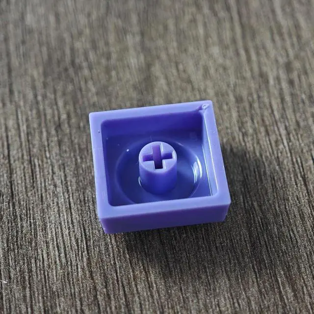 Alt view image 4 of 7 - Original Blocks Bricks Keycap Transparent Frosted Keyboard Key Cap Low Profile Key Caps for Mechanical Keyboard61/87/108/104/96 Large Full Set of Keycaps (Full Set of 131keys,Purple)