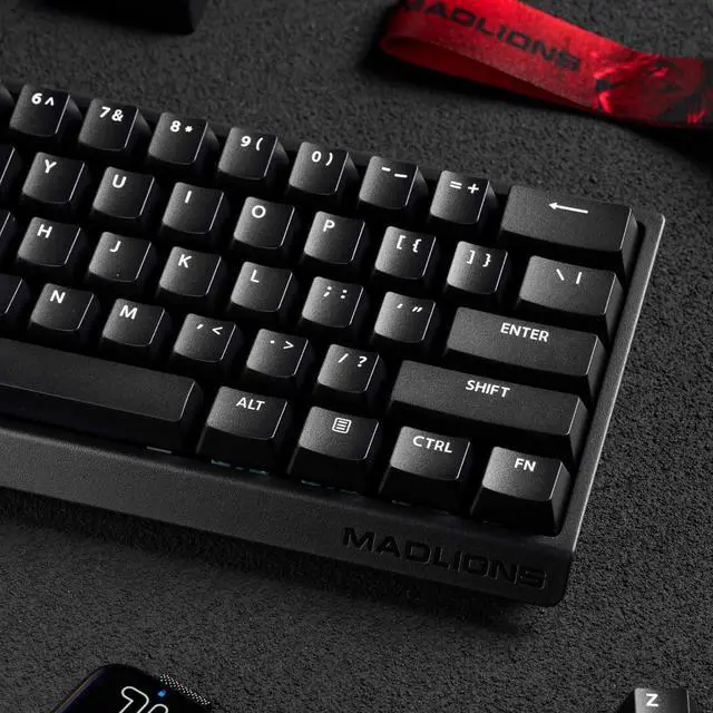 Alt view image 7 of 7 - Hyekit x FGG MADLIONS MAD 60 HE RGB 60% Wired Magnetic Switch Mechanical Gaming Keyboard with Adjustable Actuation, 8000 Hz Polling Rate, Rapid Trigger Mode, Hall Effect Switches, for PC/Mac, Black