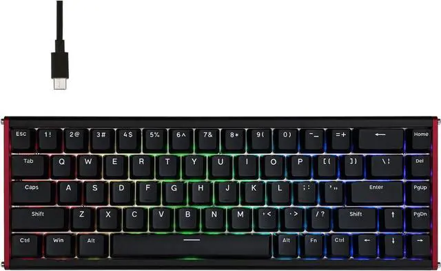 Main image of AJAZZ ALUX68 HE Aluminum Rapid Trigger Gaming Keyboard with Magnetic Switch, Wired Hall Effect Keyboard with 8K Polling Rate, 0.125ms Latency, RGB Backlight (Black, ALUX68 Plus)