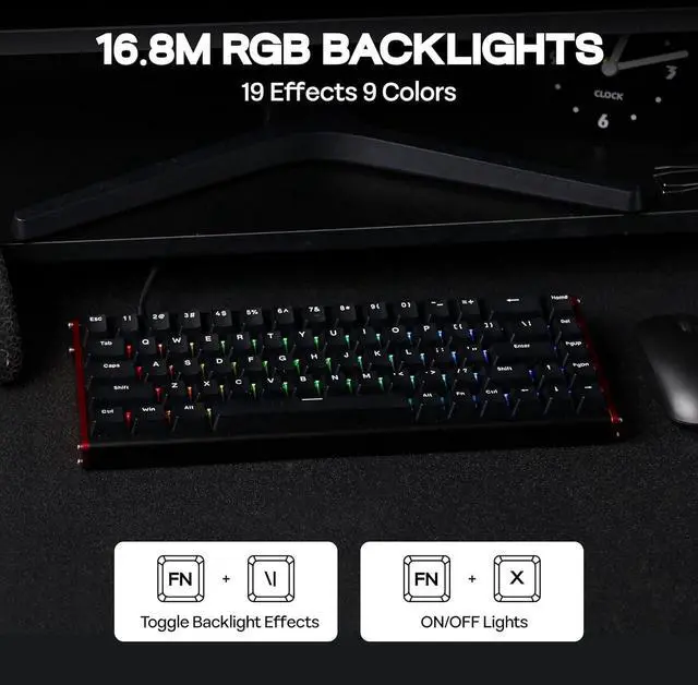 Alt view image 4 of 7 - AJAZZ ALUX68 HE Aluminum Rapid Trigger Gaming Keyboard with Magnetic Switch, Wired Hall Effect Keyboard with 8K Polling Rate, 0.125ms Latency, RGB Backlight (Black, ALUX68 Plus)