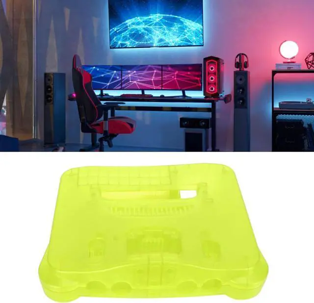 Alt view image 4 of 7 - Replacement Shell Housing Case for 64 (N64),Game Console Replacement Case with Retro ABS Design, Sturdy Green ABS Replacement Shell for N64 Gaming Console
