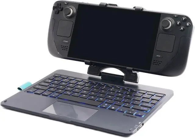Main image of Invensic DeckTop - Steam Deck Keyboard and Bluetooth Trackpad Mouse with Multicolor LED Laptop Accessories for Valve Linux PC Gaming Accessories