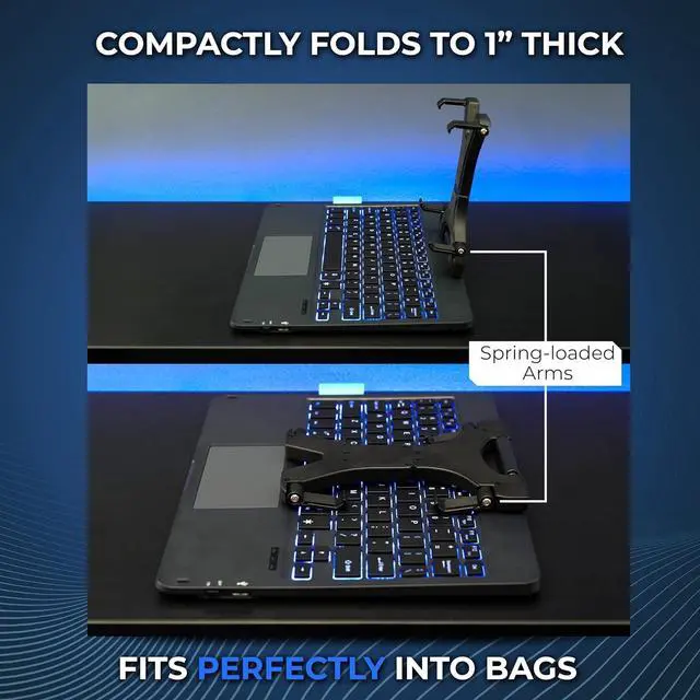 Alt view image 4 of 7 - DeckTop with Splitter - Steam Deck Keyboard and Bluetooth Trackpad Mouse with Multicolor LED Laptop Accessory for Valve Linux PC Gaming Accessories (Steam Deck/ROG Ally)