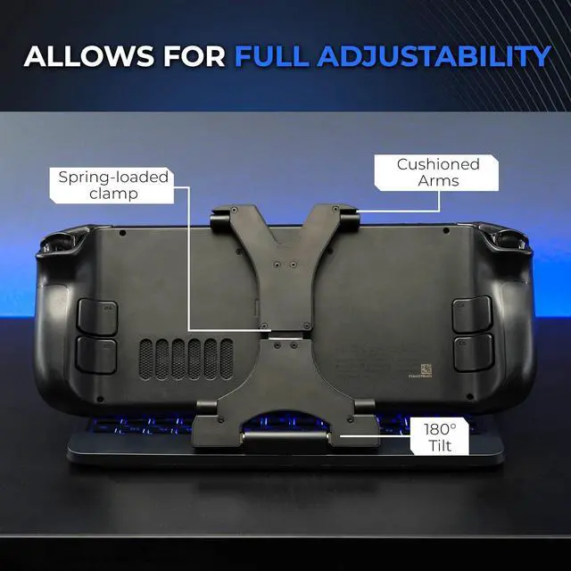 Alt view image 6 of 7 - DeckTop with Splitter - Steam Deck Keyboard and Bluetooth Trackpad Mouse with Multicolor LED Laptop Accessory for Valve Linux PC Gaming Accessories (Steam Deck/ROG Ally)