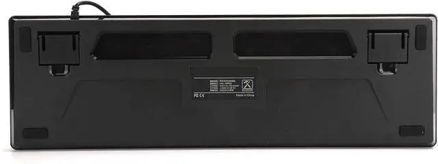 Alt view image 4 of 7 - Gaming Keyboard, Retro Wired Gaming Mechanical Keyboard, Waterproof Ergonomic Mechanical Feeling Keyboard, Key Click with Mixed Light,104 Keys Mixed Light Ergonomic Design (Black)