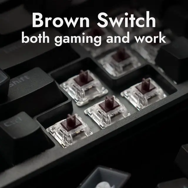 Alt view image 4 of 7 - X5 Wired Gaming LED Backlight QMK/Launcher Mechanical Keyboard for Windows/Linux, Customize keymaps, Double-Shot keycaps, Keychron Mechanical Brown Switch, Perfect for Both Gaming and Work