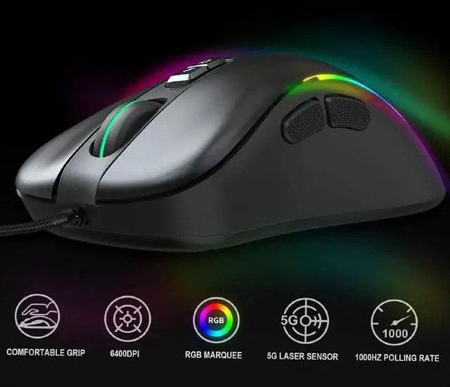 Alt view image 4 of 7 - J300+V400 Keyboard and Combo Lighting Programmable Gaming +One-Handed Game Keyboard