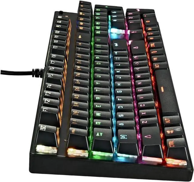 Main image of Veemoon RGB Mechanical Keyboard Key Backlit Wired Gaming Keyboard with Durable Aluminum Alloy Panel Dual