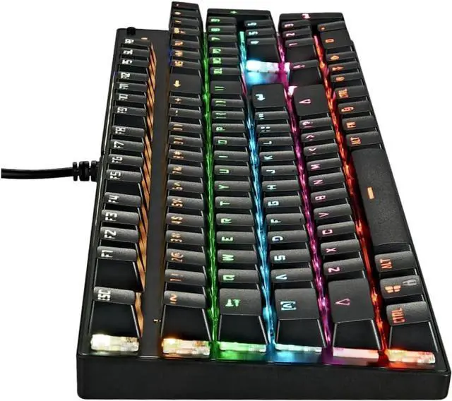 Main image of DIYEAH Key RGB Backlit Mechanical Keyboard Wired Blue Gaming Keyboard Sturdy Keycaps Ergonomic Layout